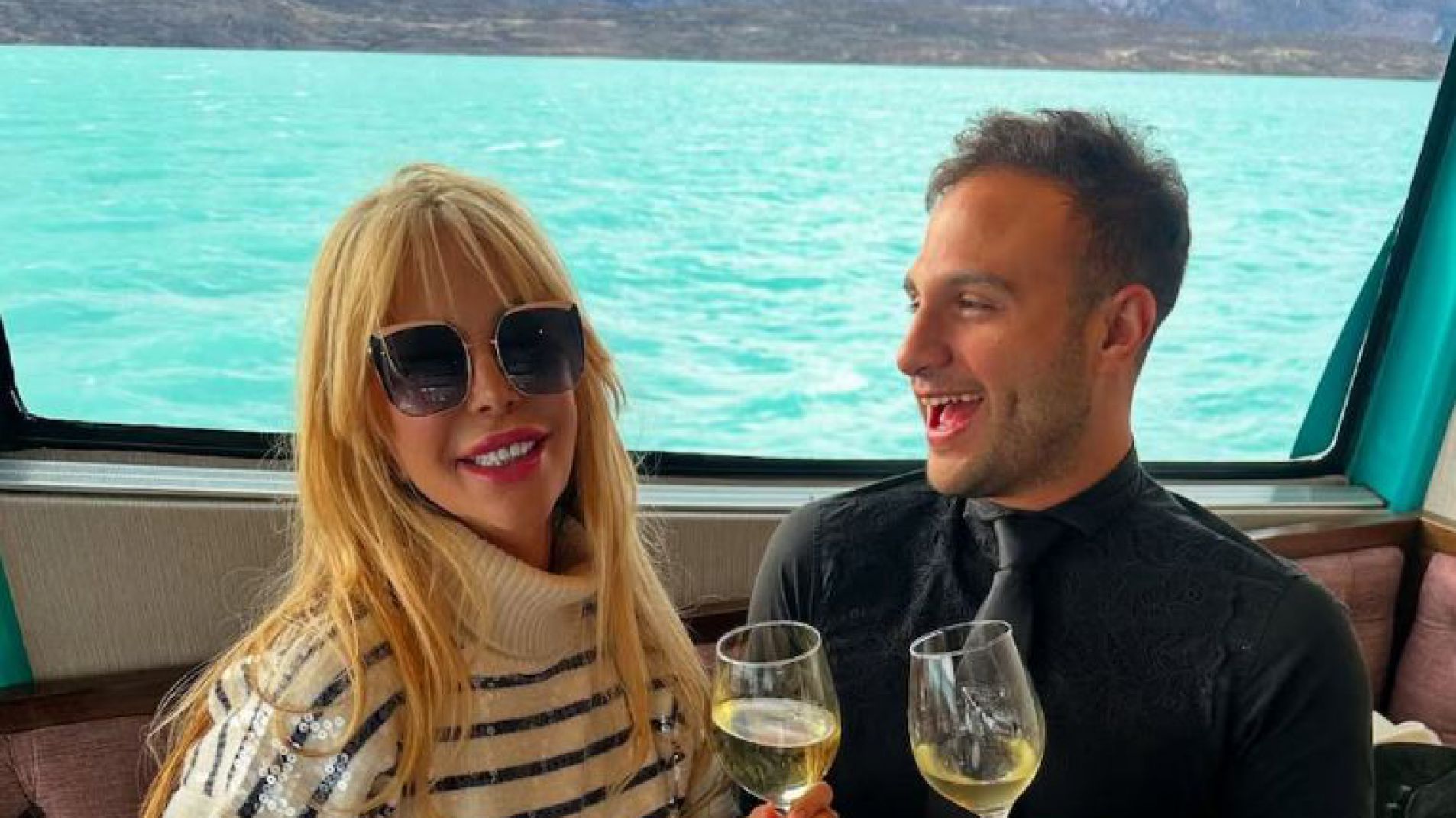 Graciela Alfano en El Calafate: "Nada más saludable que el agua de glaciar"